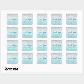 Silver and Blue Danke Stickers (Blatt)