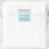 Silver and Blue Danke Stickers (Tasche)