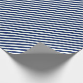 Silver and Blue Diagonal Stripes Geschenkpapier (Ecke)