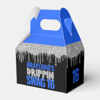 Silver and Blue Drippin Swag 16 Geburtstag