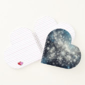 Silver and Blue Snowflake Winter Notizblock (Innenseite)