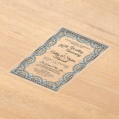 Silver and Diamond Party zum 10. Hochzeitstag Acryleinladungen (Ablage )