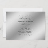 Silver and Gold 25-jährige Jubiläumsfeier Einladung (Rückseite)