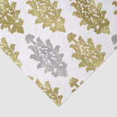 Silver and Gold Damask Muster Seidenpapier (Detail)
