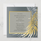 Silver and Gold Destination Probe Dinner Einladung (Vorderseite)