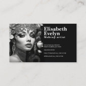 Silver and Gold Elegante: Ein Portrait der Strahlu Visitenkarte (Rückseite)