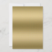 Silver and Gold Festtage Abendessen Party Einladun Einladung (Rückseite)