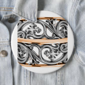 Silver and Gold Filigree Cross Muster Button (Beispiel)