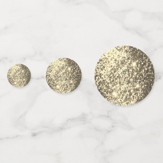 Silver and Gold Glitzer Konfetti (Rückseiten)