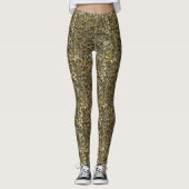 Silver and Gold Glitzer LEGGINGS (Vorderseite)
