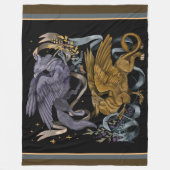 Silver and Gold Griffin  Fleecedecke (Vorderseite)