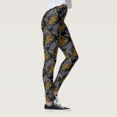 Silver and Gold Griffin Pattern Leggings (Rechts)
