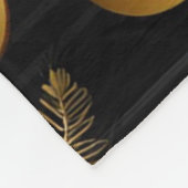 Silver and Gold Holiday Ornaments Muster Fleecedecke (Ecke)