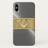Silver and Gold Masonic Symbol Case-Mate iPhone Hülle (Rückseite)