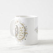 Silver and gold nativity Christmas Kaffeetasse (Vorderseite Links)