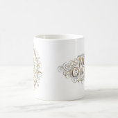 Silver and gold nativity Christmas Kaffeetasse (Mittel)