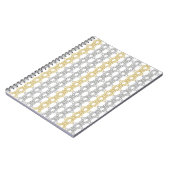 Silver and Gold Pattern Notebook Notizblock (Linke Seite)