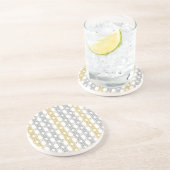 Silver and Gold Pattern Sandstone Untersetzer (Seite)