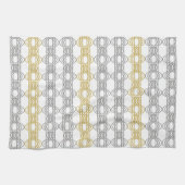 Silver and Gold Patternhandtuch Geschirrtuch (Horizontal)