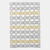 Silver and Gold Patternhandtuch Geschirrtuch (Vertikal)