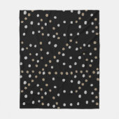 Silver and Gold Polka Dots Fleecedecke (Vorderseite)