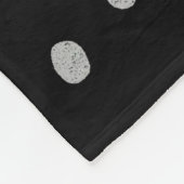 Silver and Gold Polka Dots Fleecedecke (Ecke)