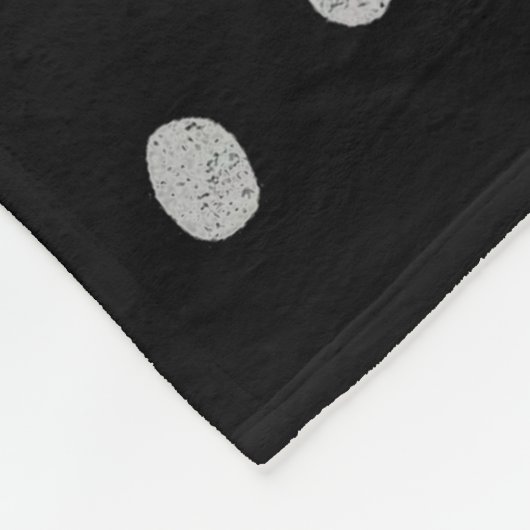 Silver and Gold Polka Dots Fleecedecke (Ecke)