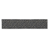 Silver and Gold Polka Dots Kurzer Tischläufer (Horizontal)