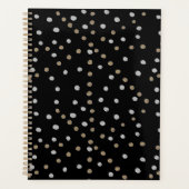 Silver and Gold Polka Dots Planer (Vorderseite)