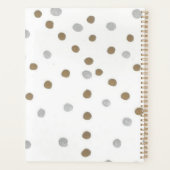 Silver and Gold Polka Dots Planer (Rückseite)