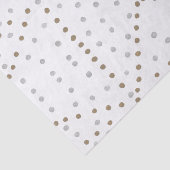 Silver and Gold Polka Dots Seidenpapier (Ausschnitt)