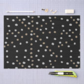 Silver and Gold Polka Dots Seidenpapier (Handwerk)
