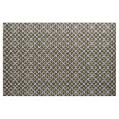 Silver and Gold Ribbon on Black Tile Pattern Stoff (Yard (91,4 cm))