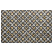 Silver and Gold Ribbon on Black Tile Pattern Stoff (Fat Quarter (45,7 x 55,9 cm))