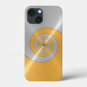 Silver and Gold Stainless Shiny Metal Look Case Ma
