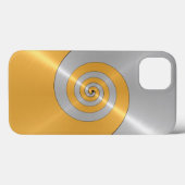 Silver and Gold Stainless Shiny Metal Look Case Ma (Rückseite (Horizontal))