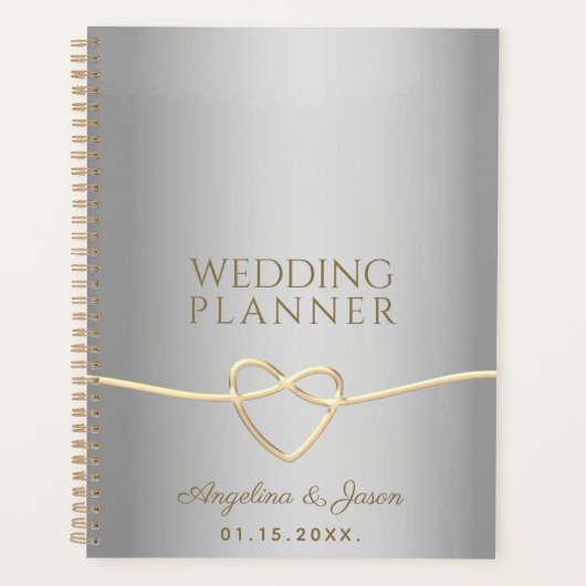 Silver and Gold Wedding Planer (Vorderseite)