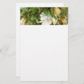 Silver and Gold Weihnachtsbaum I Urlaub Briefpapier (Vorne/Hinten)