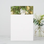 Silver and Gold Weihnachtsbaum I Urlaub Briefpapier (Stehend Vorderseite)