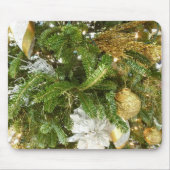 Silver and Gold Weihnachtsbaum I Urlaub Mousepad (Vorne)