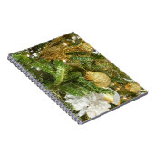 Silver and Gold Weihnachtsbaum I Urlaub Notizblock (Rechte Seite)