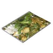 Silver and Gold Weihnachtsbaum I Urlaub Notizblock (Linke Seite)