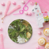 Silver and Gold Weihnachtsbaum I Urlaub Pappteller (Party)