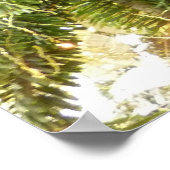 Silver and Gold Weihnachtsbaum I Urlaub Poster (Ecke)