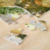 Silver and Gold Weihnachtsbaum I Urlaub Puzzle (Seite)