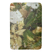 Silver and Gold Weihnachtsbaum II Urlaub Badematte (Vorderseite Vertikal)