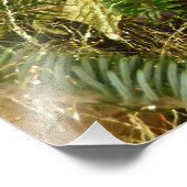 Silver and Gold Weihnachtsbaum II Urlaub Fotodruck (Ecke)