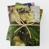 Silver and Gold Weihnachtsbaum II Urlaub Geschenkpapier Set (Beispiel)