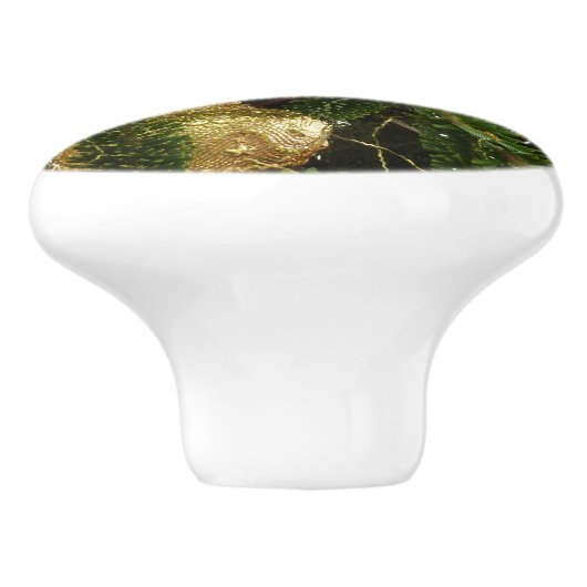 Silver and Gold Weihnachtsbaum II Urlaub Keramikknauf (Seitenansicht)