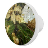 Silver and Gold Weihnachtsbaum II Urlaub Keramikknauf (Rechts)